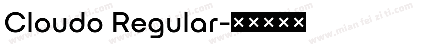 Cloudo Regular字体转换